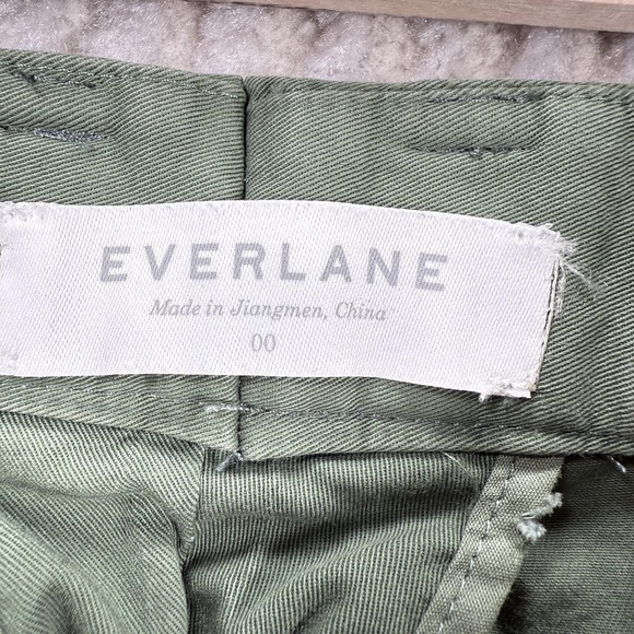 Everlane Pants Womens 00 Pleated Barrel Chino Twill Work Office Casual Tappered - Picture 9 of 12